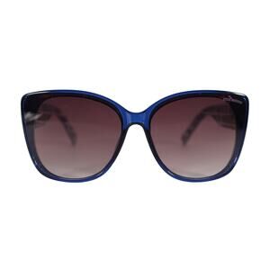 Steve Madden SHELBEA Oversized Cat Eye Sunglasses - Blue / Brown - NWT